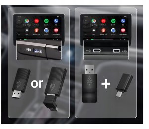 Bezprzewodowy Adapter Mini USB 2w1 TB NANO do Apple CarPlay / Android Auto 6
