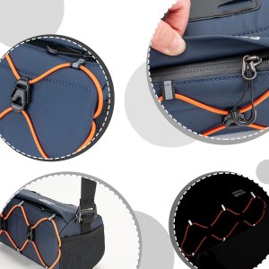 RockBros Torba rowerowa mocowana na kierownicę 2.2 l - niebieska 6