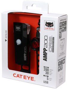 Zestaw lampek Cateye Ampp200 i Orb, 200 lm, USB 1