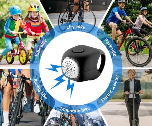 Verk Dzwonek rowerowy na rower klakson elektroniczny głośny 120db wodoodporny 9