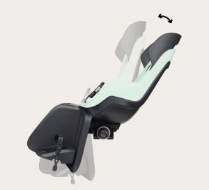 Bobike Maxi GO RS - bicycle seat mounted on a luggage rack with adjustable back Lemon Sorbet 8