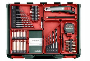 Zestaw narzędzi In Win METABO.SB 18 L Mobile workshop + 2 Li-Ion batteries 18V/2.0 Ah with charger SC 30 + 74 elements 3