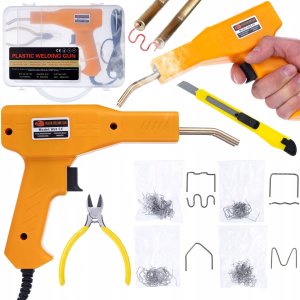 LUTOWNICA ŻELAZKO DO PLASTIKU RED ODYSSEYA 100W ZESTAW+ZSZYWACZ 200 ZSZYWEK 12