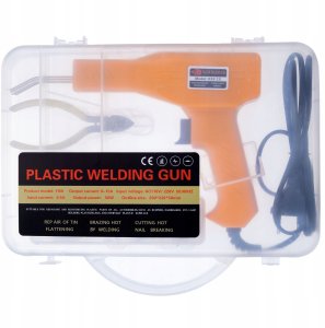 LUTOWNICA ŻELAZKO DO PLASTIKU RED ODYSSEYA 100W ZESTAW+ZSZYWACZ 200 ZSZYWEK 15