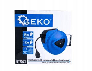 Przedłużacz elektryczny ze zwijakiem automatycznym 15m + 1,5m (4) 15