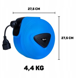 Przedłużacz elektryczny ze zwijakiem automatycznym 15m + 1,5m (4) 2