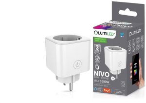 Inteligentne Gniazdko WiFi Watomierz Programator Timer TUYA SMART NIVO Lumiled 1