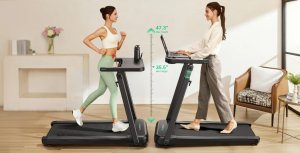 Bieżnia Urevo Bieżnia z wbudowanym biurkiem do pracy i ćwiczeń UREVO Foldi 3S 9