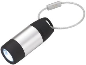 TROIKA ECO CHARGE Czarny, Szary Latarka brelok LED 1