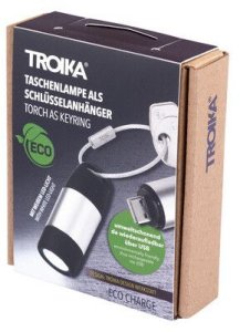 Latarka Troika TROIKA ECO* CHARGE czarny, szary Latarka brelok LED 5
