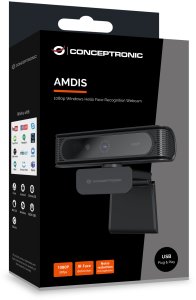 CONCEPTRONIC Webcam AMDIS 1080P Full Win11/10 Webcam+Micr. 14