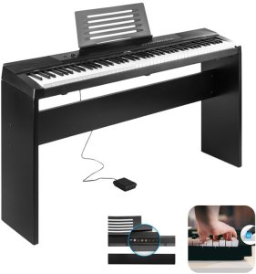 Zestaw: Pianino cyfrowe KB6W Max 88 klawiszami+ statyw one size 1