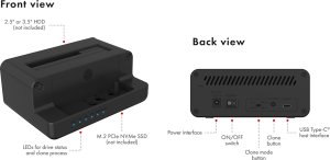 Stacja dokująca Icy Box Usb 3.2 Gen 2 (3.1 Gen 2) 12