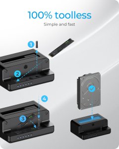 Stacja dokująca Icy Box Usb 3.2 Gen 2 (3.1 Gen 2) 3