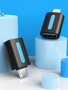 Vention CDUB0 zmieniacz płci / kabli USB C USB A Czarny 2