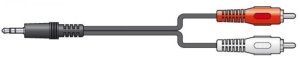 Kabel Audio Jack 3,5mm Stereo - 2xRCA 2,5m one size 2