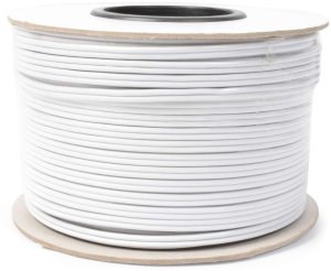 Kabel głośnikowy 2x1.5 biały RX28 1m one size 1