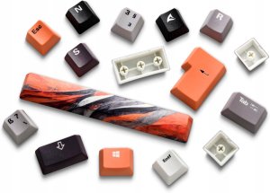 Klawiatura Sharkoon SKILLER SGK50 S3 Design Bundle D6 (orange/szary) 5