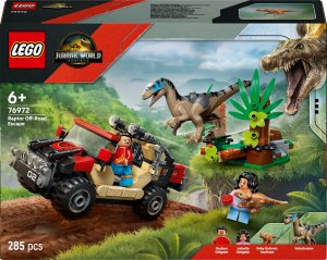 LEGO Jurassic World Ucieczka terenówką przed raptorem (76972) 1