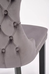 Krzesło tapicerowane ALDA szare HALMAR 11