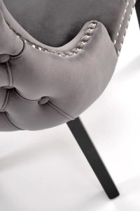 Krzesło tapicerowane ALDA szare HALMAR 12