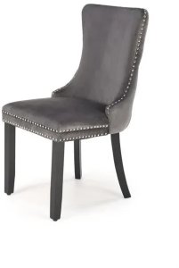 Krzesło tapicerowane ALDA szare HALMAR 2
