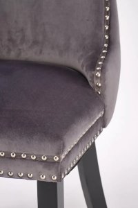 Krzesło tapicerowane ALDA szare HALMAR 8