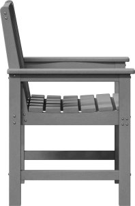 vidaXL Krzesła do jadalni 6 szt. Jasnoszary 65.5x55.5x88 cm HDPE, Krzesła do jadalni 2 szt. Jasnoszary HDPE 4