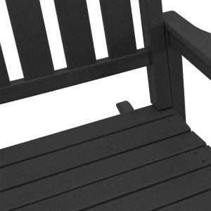 vidaXL Fotele bujane 2 szt. Czarny 70x92x107,5 cm HDPE, Fotel bujany Czarny 70x92x108 cm HDPE 8