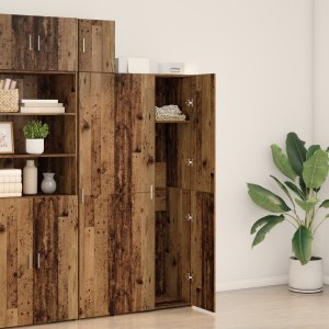 vidaXL Wysoki stół Stare Drewno 70x42.5x185 cm Drewno kompozytowe 4