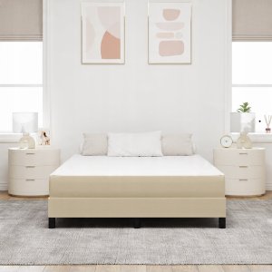 vidaXL Materac kieszeniowy Średni Zielony Szary 140x190x20 cm Tkanina 3