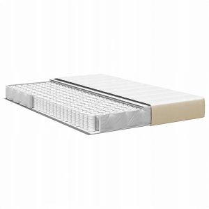 vidaXL Materac kieszeniowy Średni Zielony Szary 140x190x20 cm Tkanina 4