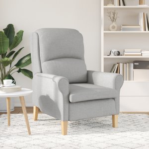 vidaXL Nowoczesny fotel Szary chmurka Materiał poliester Średni 3