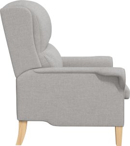 vidaXL Nowoczesny fotel Szary chmurka Materiał poliester Średni 5