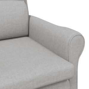 vidaXL Nowoczesny fotel Szary chmurka Materiał poliester Średni 6