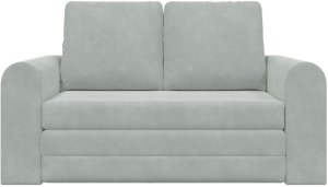 vidaXL Sofa łóżko 2 w 1 Jasnoszary 148x71x83 cm Aksamit 3