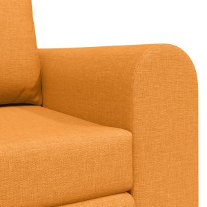 vidaXL Sofa łóżko 2-w-1 Ciemnożółta 148x71x83 cm Tkanina 3