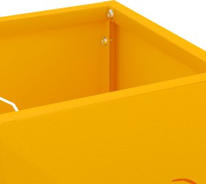 vidaXL Stojak na parasole Musztardowy Metalowy Standardowy 3