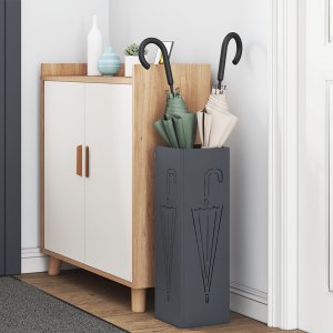 vidaXL Stojak na parasole Antracytowy Metal Standardowy 3