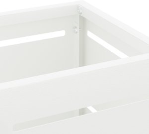 vidaXL Stojak na parasole Biały Drewno Standard Stojak na parasole 2