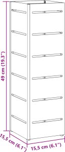 vidaXL Stojak na parasole Biały Drewno Standard Stojak na parasole 5