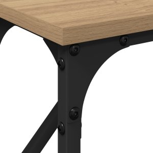 vidaXL Stolik konsolowy Dąb rzemieślniczy 140x23x75 cm Drewno inżynieryjne 7