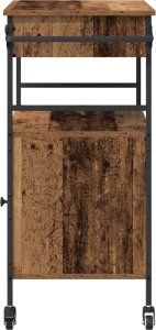vidaXL Wózek kuchenny Stare Drewno 56x43x89.5 cm Drewno Inżynieryjne 5