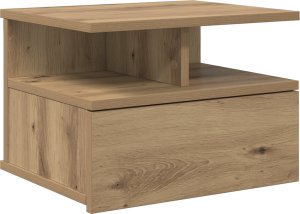 vidaXL Wiszący Stolik Nocny Dąb Artystyczny 40x31x27 cm Drewno Kompozytowe 2