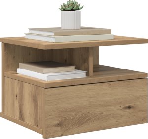 vidaXL Wiszący Stolik Nocny Dąb Artystyczny 40x31x27 cm Drewno Kompozytowe 3