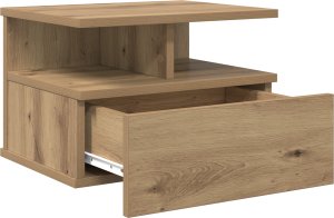 vidaXL Wiszący Stolik Nocny Dąb Artystyczny 40x31x27 cm Drewno Kompozytowe 5