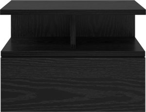 vidaXL Stolik Nocny Czarny Dąb 40x31x27 cm Drewno Inżynieryjne 5