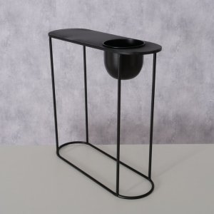 Stolik pomocniczy z metalu PLUTO, wys. 56 cm 2