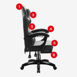 Fotel Huzaro Force 3.7 szary 9