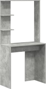 Biurko vidaXL Szare 150 cm x 70 cm 4